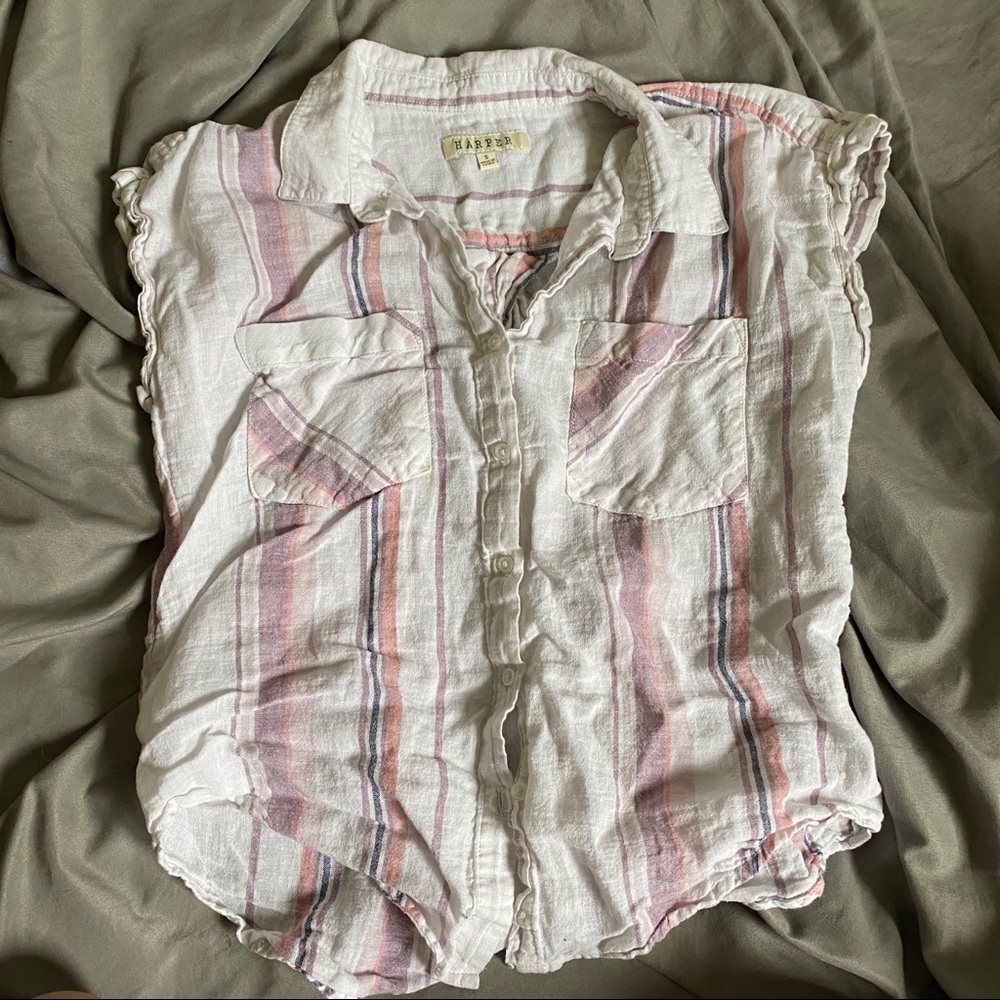 striped blouse